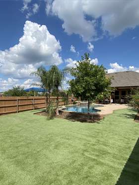 ATX Backyard Lawn Turf and Installation