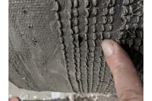 Punched Turf with Drainage Holes