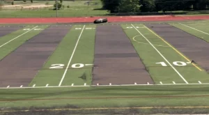 Artificial Turf with Lines in Middle