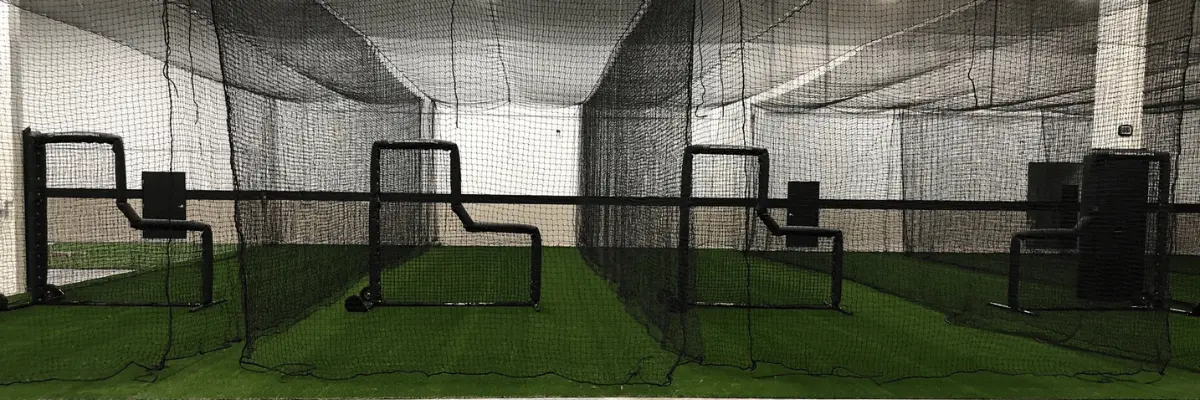 4 Retractable Batting Cages & Artificial Turf