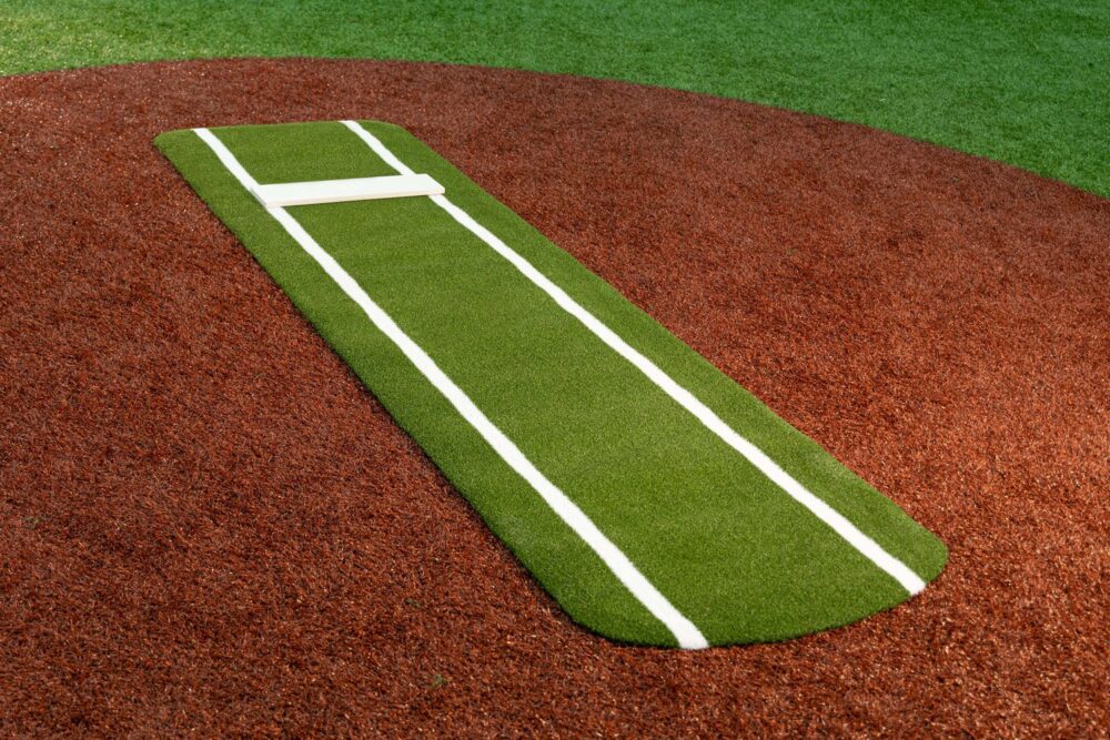 Green Softball Pitching Mat