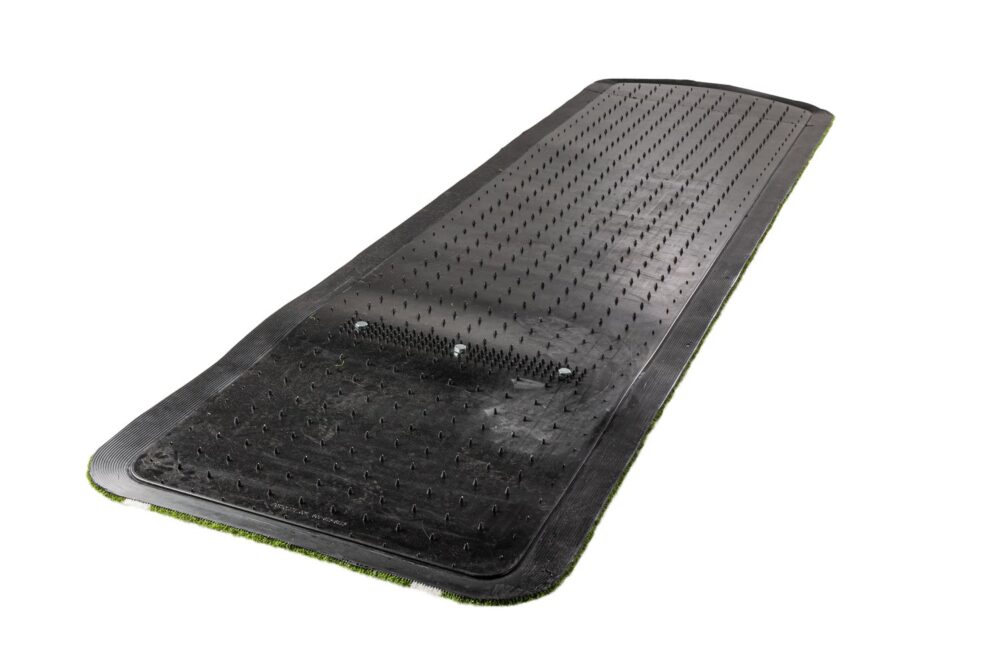 Spked Softball Pitching Mat
