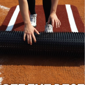Softball Pitching Mat with Spikes