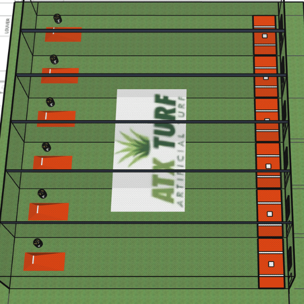 Equipment weigh down Turf