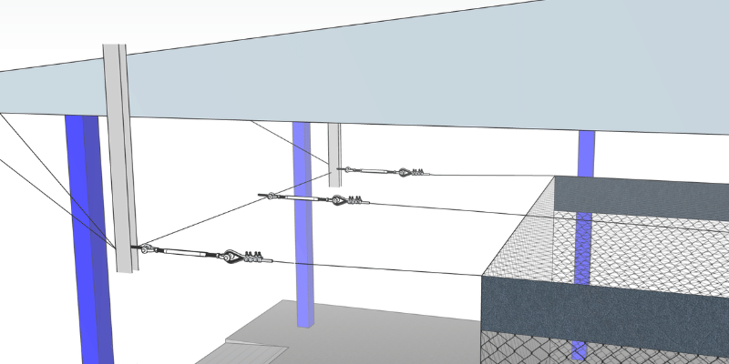 Unistrut for Batting Cages