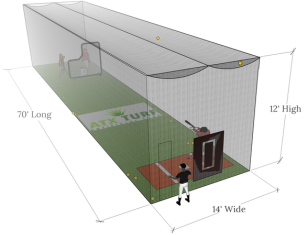Batting Cage Net 70 Feet Long