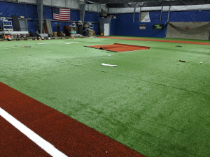 turf baselines clay