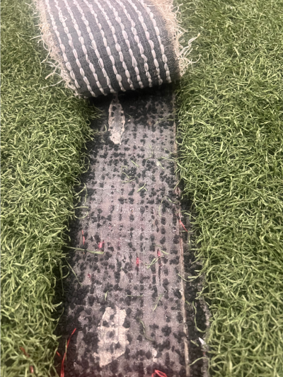 Inlaid White Lines in Artificial Turf