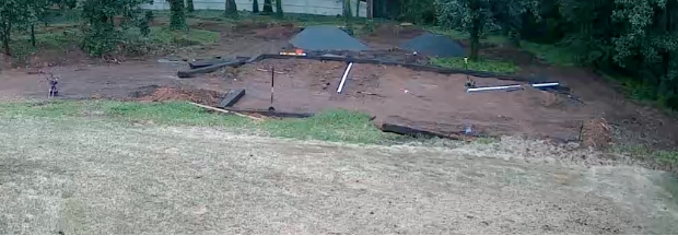 French Drain Placement